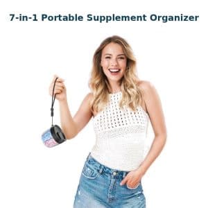 7-in-1 Portable Supplement Organizer