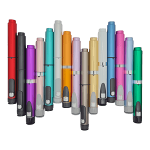 ShotLog Reusable Peptide Pen V2 — full color range