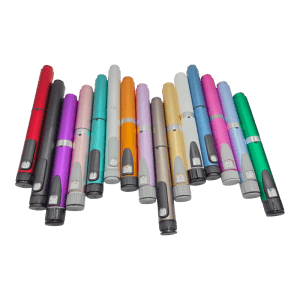 ShotLog Reusable Peptide Pen V2 — color lineup